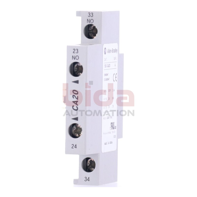 Allen Bradley 150-CA20 Hilfskontaktblock Auxiliary Contact Block