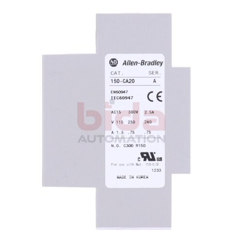 Allen Bradley 150-CA20 Hilfskontaktblock Auxiliary Contact Block