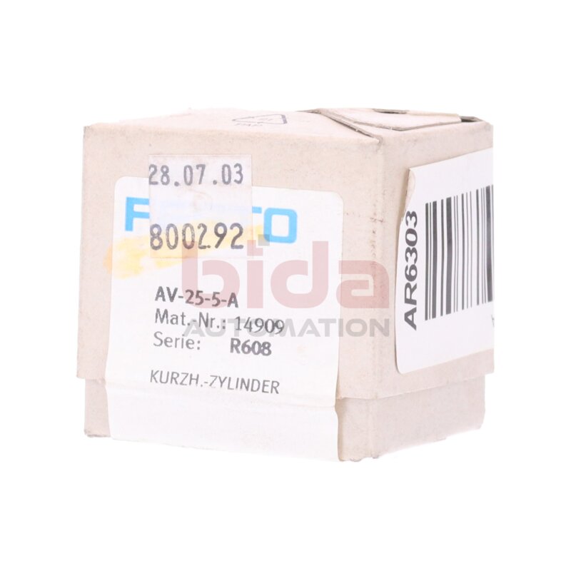 Festo AV-25-5-A P408 Kurzuhubzylinder 14909