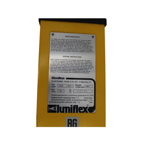 Lumiflex ULG 800/1 Lichtschranke Schranke Sicherheitsschranke 55ms Feldbreite 0,7m 24V