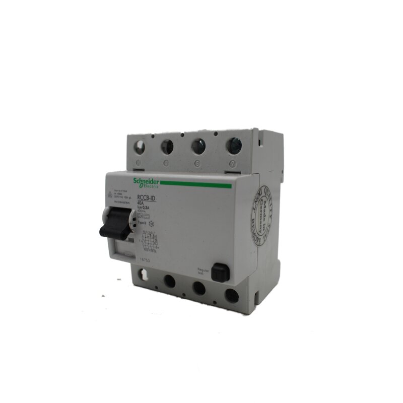 Schneider RCCB-ID 40A 0,3A Typ B 4-polig Schutzschalter