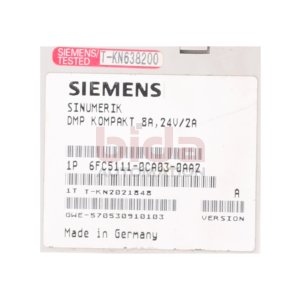 Siemens Sinumerik 6FC5111-0CA03-0AA2 DMP Kompaktmodul...