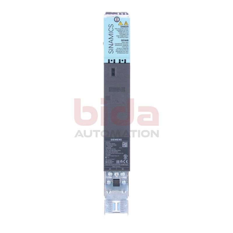 Siemens 6SL3120-2TE21-0AD0 / 6SL3 120-2TE21-0AD0 SINAMICS S120 Double Motor Module 600VDC 400V 9A