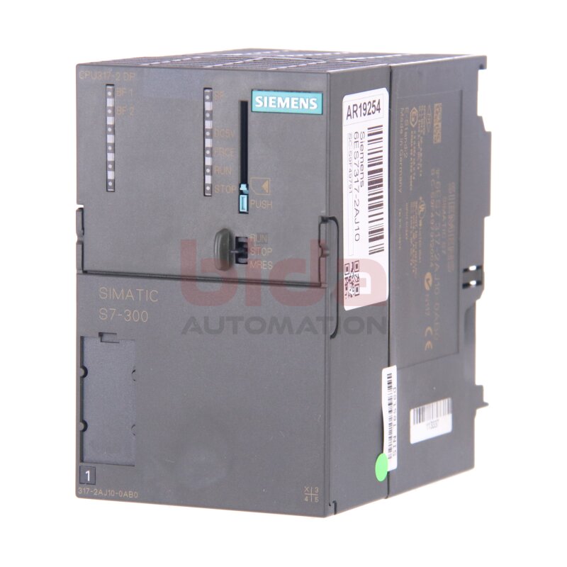 Siemens 6ES7317-2AJ10-0AB0 / 6ES7 317-2AJ10-0AB0 SIMATIC S7-300, CPU 317-2DP