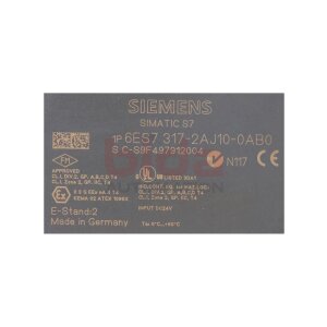 Siemens 6ES7317-2AJ10-0AB0 / 6ES7 317-2AJ10-0AB0 SIMATIC...