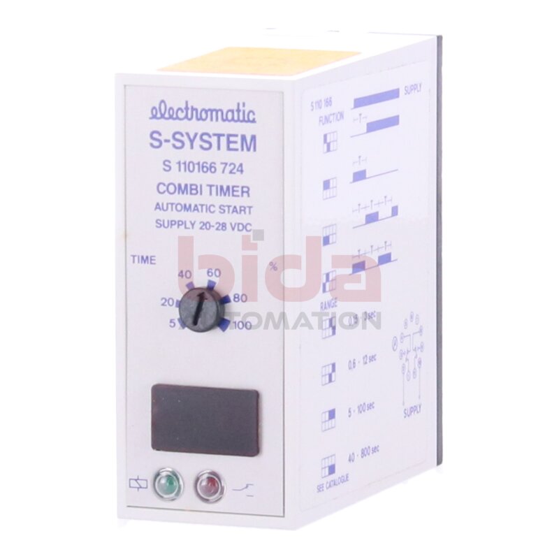 Electromatic S-System S 110166 724 Zeitrelais combi timer relay automatic start