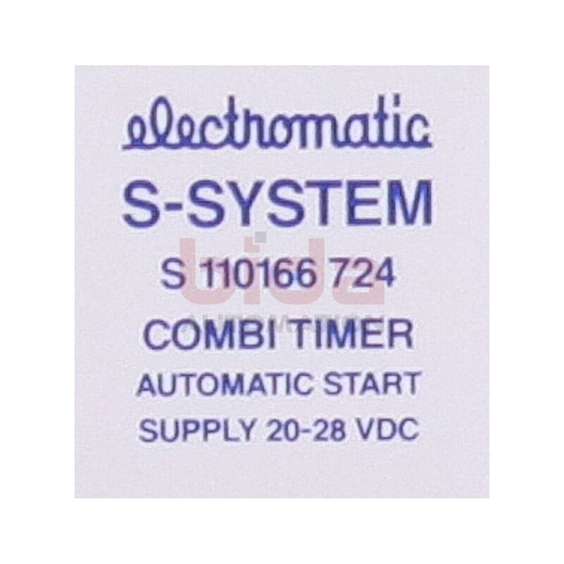 Electromatic S-System S 110166 724 Zeitrelais combi timer relay automatic start