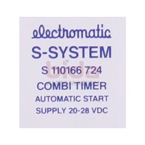 Electromatic S-System S 110166 724 Zeitrelais combi timer relay automatic start