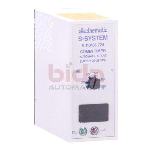 Electromatic S-System S 110166 724 Zeitrelais combi timer relay automatic start