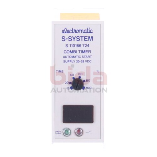 Electromatic S-System S 110166 724 Zeitrelais combi timer relay automatic start