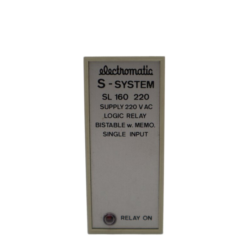 Electromatic S-System SL 160 220 Logikrelais bistabil logic relay bistable
