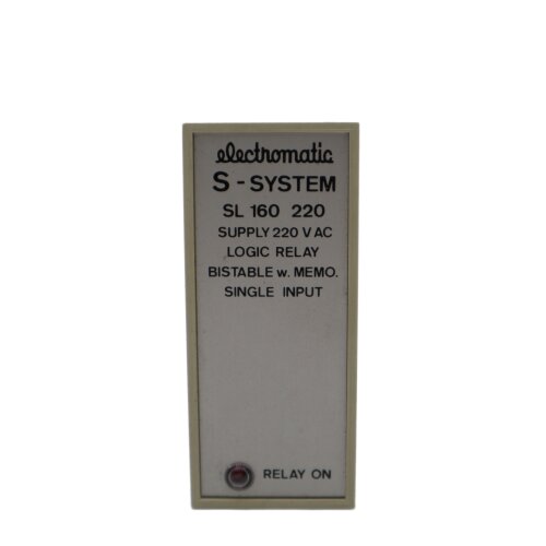 Electromatic S-System SL 160 220 Logikrelais bistabil logic relay bistable