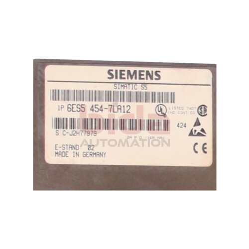 Siemens 6ES5454-7LA12 / 6ES5 454-7LA12 SIMATIC S5 Digitalausgabe 454 Digital output