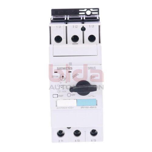 Siemens 3RV1031-4BA10 / 3RV1 031-4BA10 Leistungsschalter Circuit Breaker 14-20A