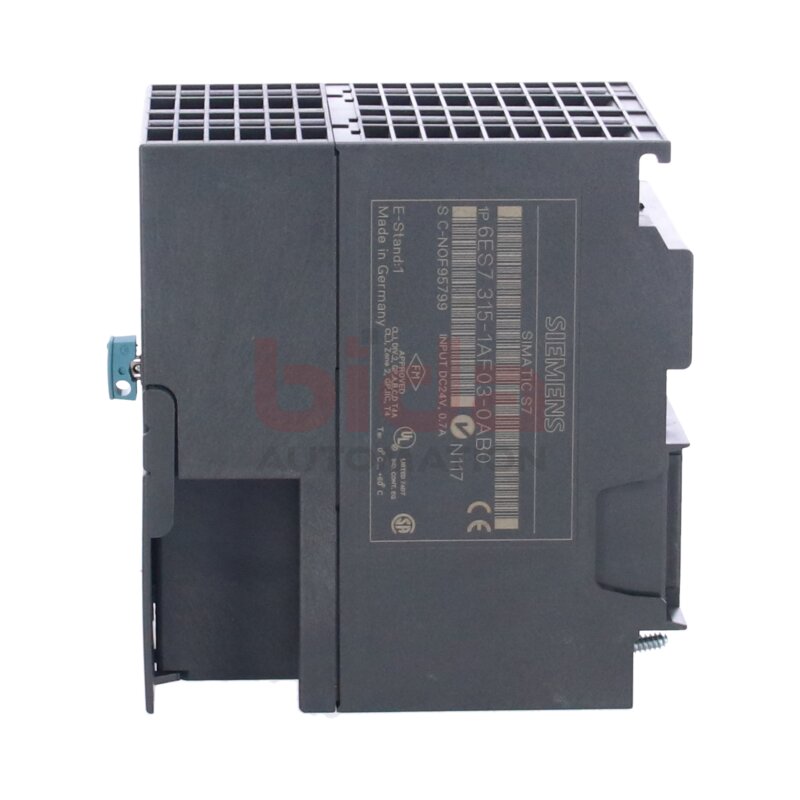 Siemens 6ES7315-1AF03-0AB0 / 6ES7 315-1AF03-0AB0  SIMATIC S7-300, CPU 315 Zentralbaugruppe / Central assembly  DC 24V, 48 KByte