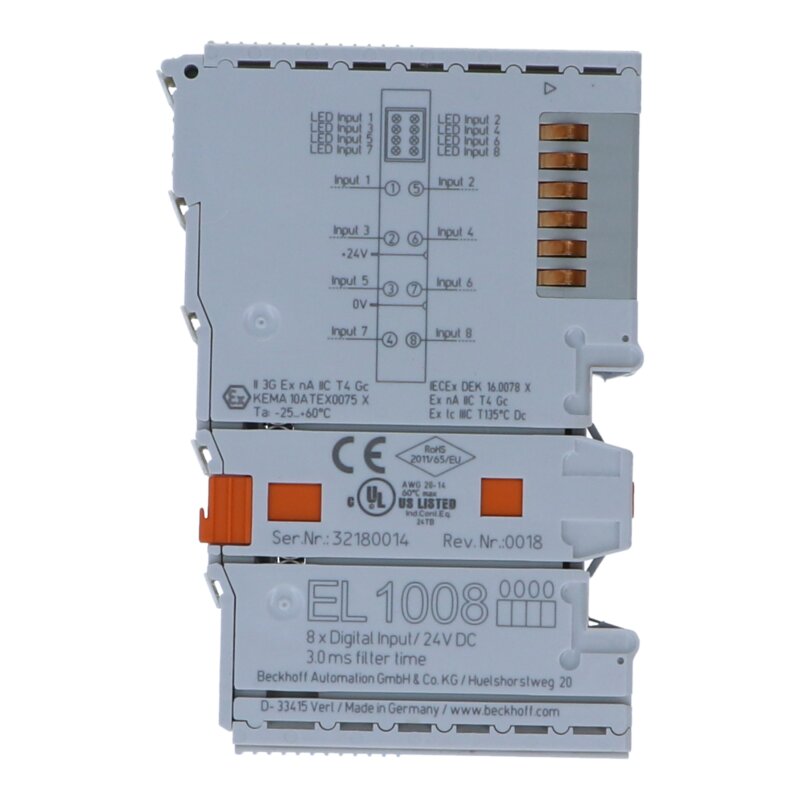 Beckhoff EL1008 EtherCAT-Klemme EtherCAT Terminal