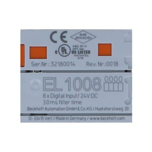 Beckhoff EL1008 EtherCAT-Klemme EtherCAT Terminal