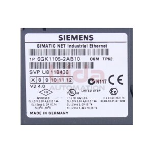 Siemens 6GK1105-2AB10 OSM TP62 Simatic Net Optical Switch...