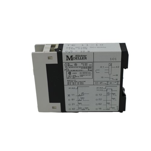 Kl&ouml;ckner Moeller TE 11-10 Zeitrelais ansprechverz&ouml;gert 0,5-10s timing relay