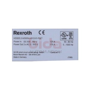 Rexroth HDS05.2-W300N-HS12-01-FW Regelgerät Control...