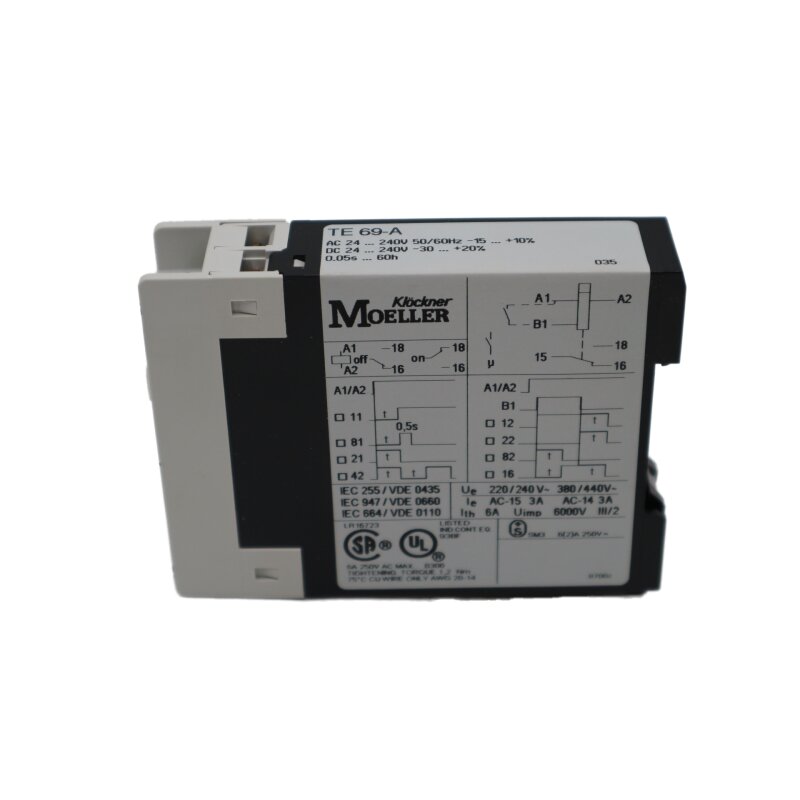 Kl&ouml;ckner Moeller TE 69-A Zeitrelais Multifunktion 0,05s-60h timing relay