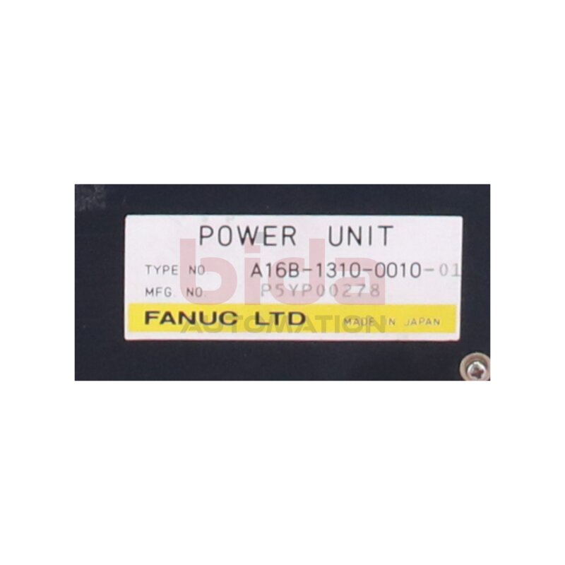 Fanuc A16B-1310-0010-01 Power Unit Stromversorgung
