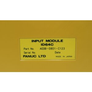 Fanuc Fanuc ID64C A03B-0801-C123 Input Module