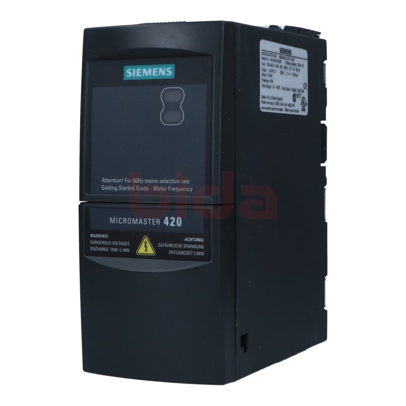 Siemens 6SE6420-2UD17-5AA1 (6SE6 420-2UD17-5AA1) Micromaster 420 Frequenzumrichter Frequency Converter