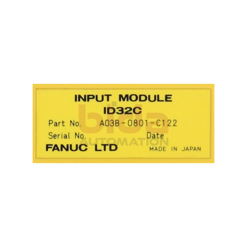 Fanuc ID32C A03B-0801-C122 Input Module