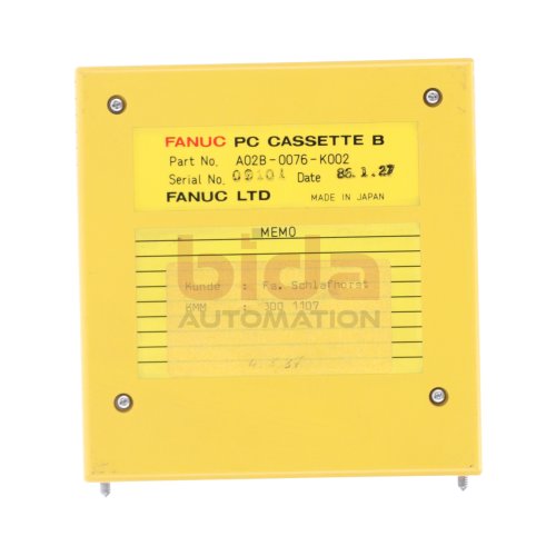 Fanuc A02B-0076-K002 PC Casette B