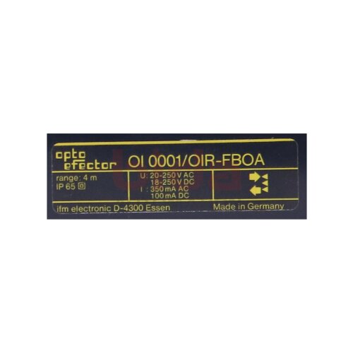 ifm electronic OI0001 Reflexlichtschranke OIR/FBOA retro reflective sensor