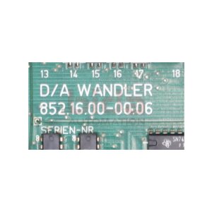 Gildemeister 852.16.00-00.06 D/A Wandler Platine Board...