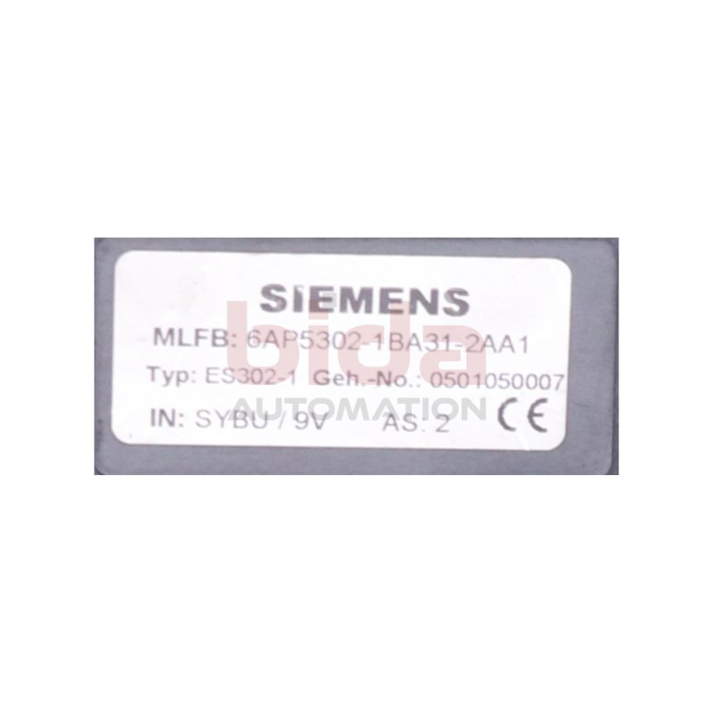 Siemens ES302-1 6AP5302-1BA31-2AA1 Terminal komp. zu ES102 und ES101 6AP BDE/PZE