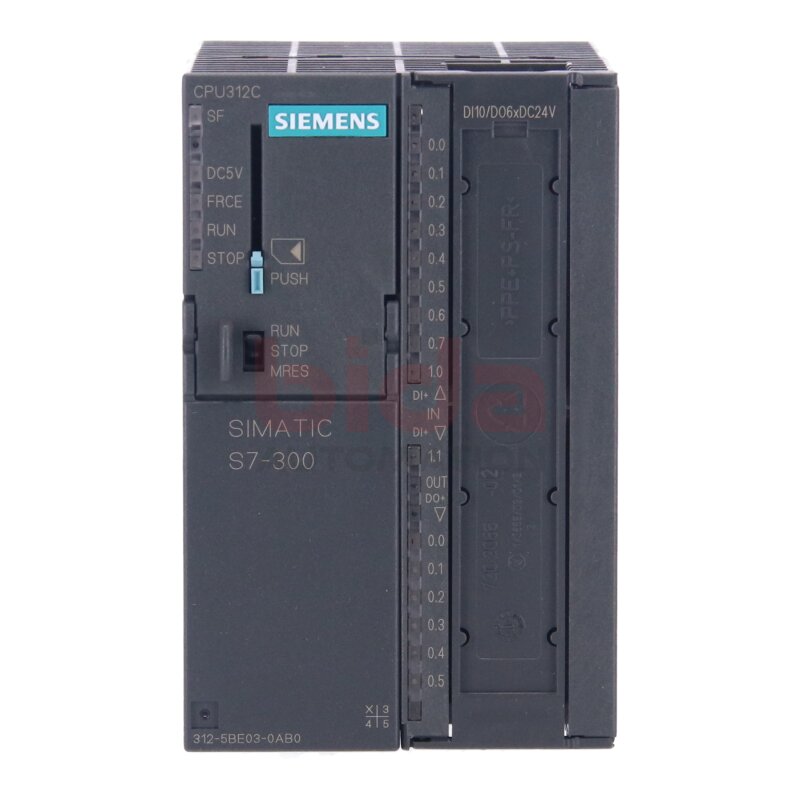 Siemens 6ES7312-5BE03-0AB0 / 6ES7 312-5BE03-0AB0 SIMATIC S7-300, CPU 312C Kompakt-CPU mit MPI  24VDC