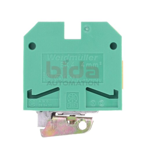 Weidm&uuml;ller EK4 Klemmleiste gr&uuml;n/gelb 4mm&sup2; Reihenklemme Installationsklemme