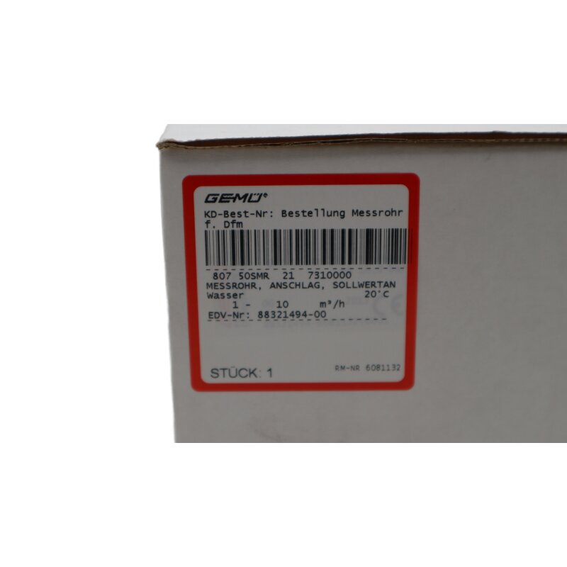 GEM&Uuml; V539/-/73 Schwebek&ouml;rper-Durchflussmesser 807 50SMR 1-10m&sup3;/h flowmeter