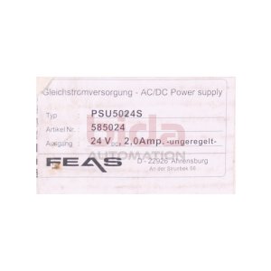 FEAS PSU5024S Netzteil Nr.585024 power adapter...