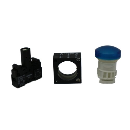 Siemens 3SB3 244-6AA50 Leuchtmelder Lampe indicator light blau blue