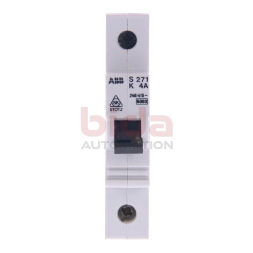 ABB S271 K4A Sicherungsautomat Leistungsschutzschalter circuit breaker Sch&uuml;tz