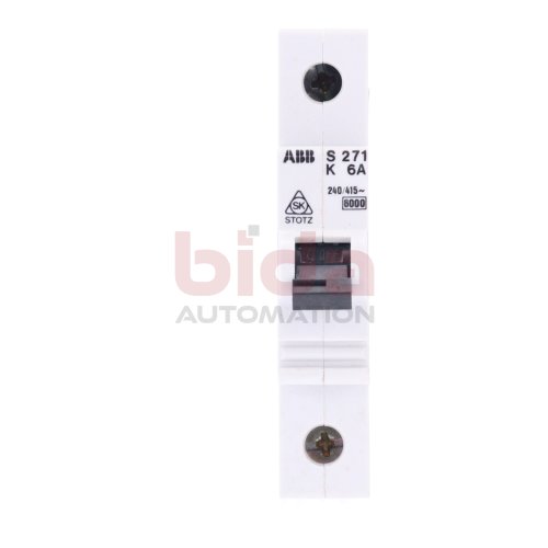 ABB S271 K6A Sicherungsautomat Leistungsschutzschalter circuit breaker Sch&uuml;tz