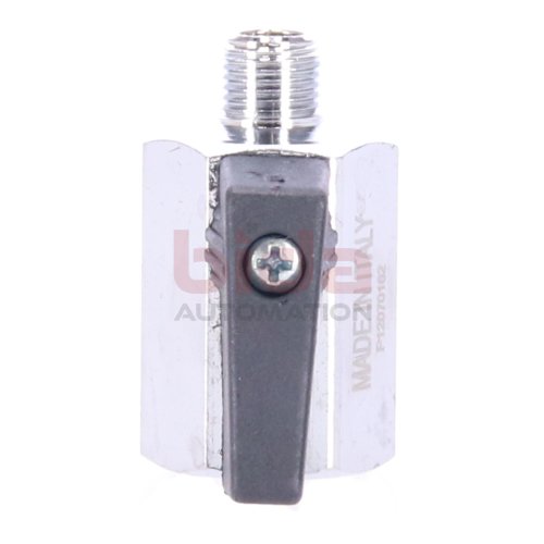 Riegler 375.10 Mini-Kugelhahn G 1/8 miniature ball valve Messing vernickelt