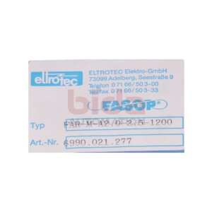 Eltrotec FAR-M-A2.0-2.5-1200 Glasfaserlichtleitkabel...