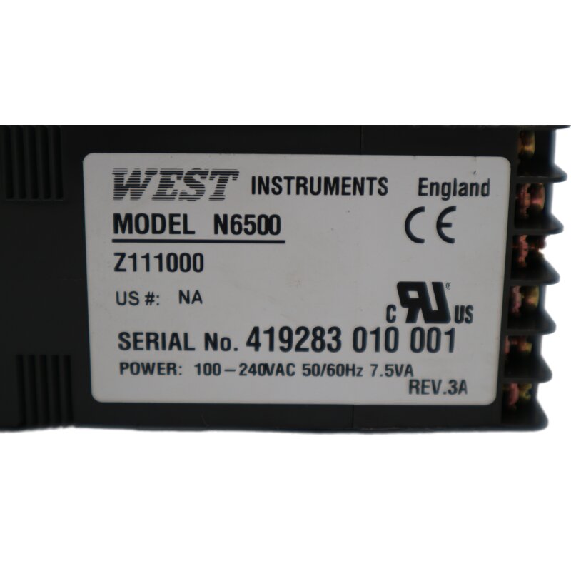 West Instruments N6500 Temperatur Steuerung controller Temperaturregler