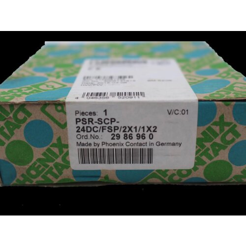 Phoenix Contact 2986960 PSR-SCP-24DC/FSP/2X1/1X2 Sicherheitsrelais Saftey Relais Sicherheitsschalter