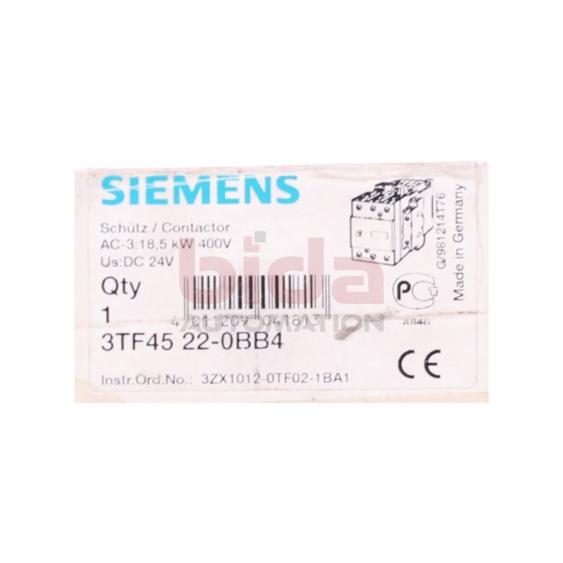 Siemens 3TF4522-0B Schutzschalter Contactor