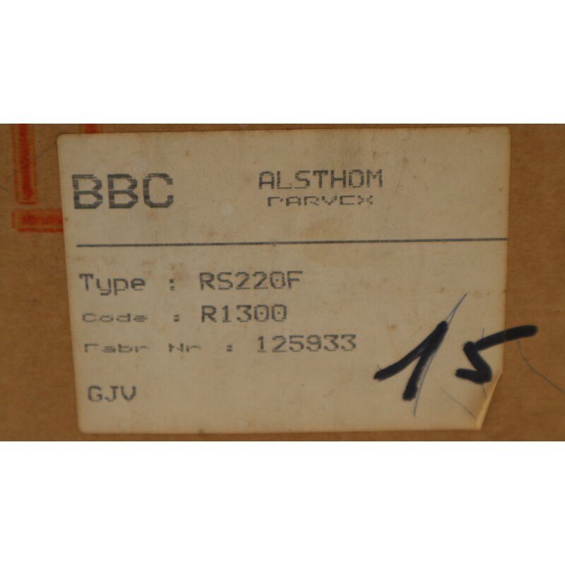 Alsthom RS220F R1300 Servomotor Motor 3000tr/min ABB BBC GEC Alstom
