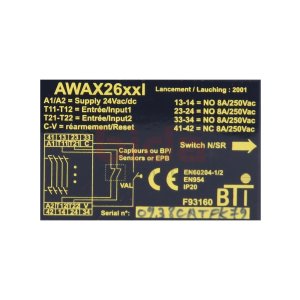 BTI AWAX26XXL Sicherheitsrelais Safety relay
