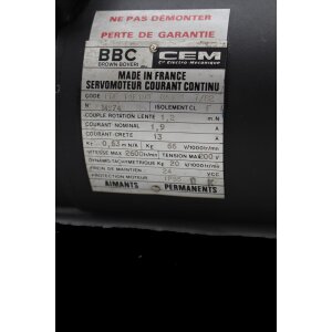 BBC ABB FDE T4F1D3 R6124 7/82 Servomotor Servo Motor...
