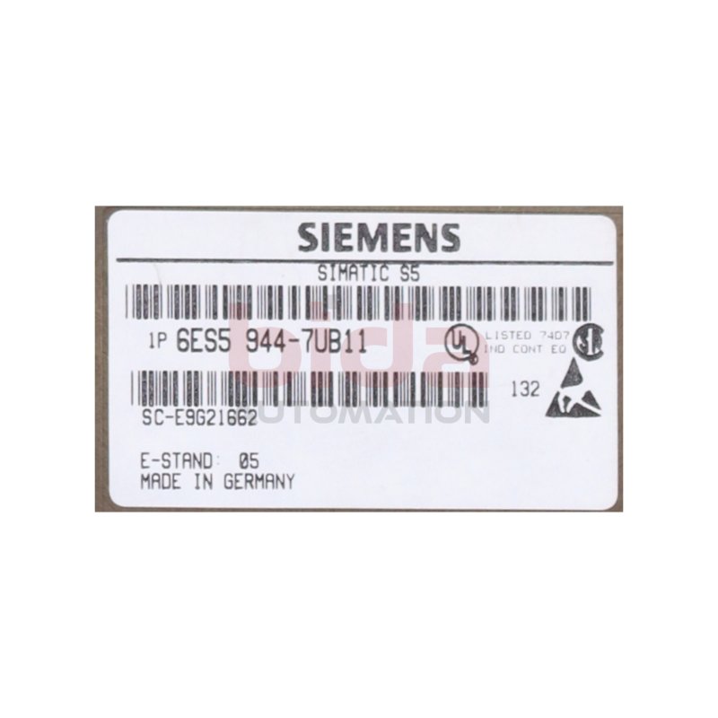 Siemens Simatic S5 6ES5 944-7UB11 Zentralbaugruppe central processing unit
