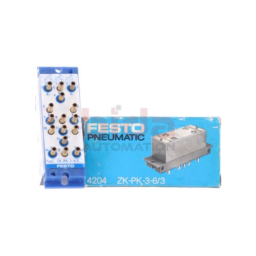 Festo ZK-PK-3-6/3 UND-Block Nr. 4204 AND-block